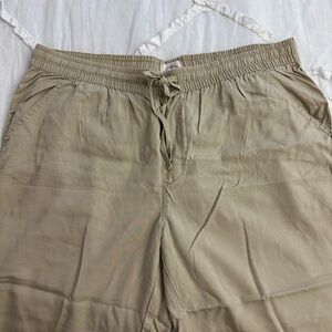 Casual Tan Drawstring Pants